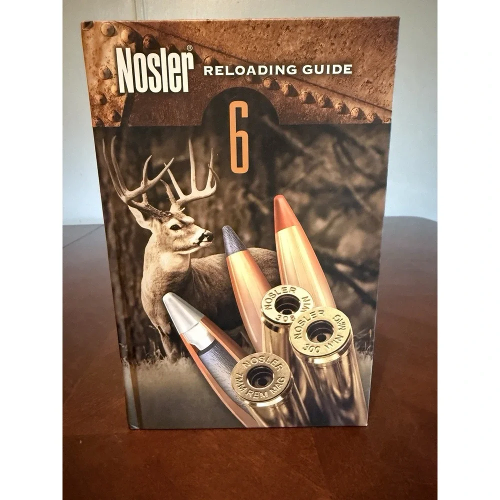 Nosler Reloading Guide 6 Hardcover Rifle Pistol Manual Handbook 60th Ann.
